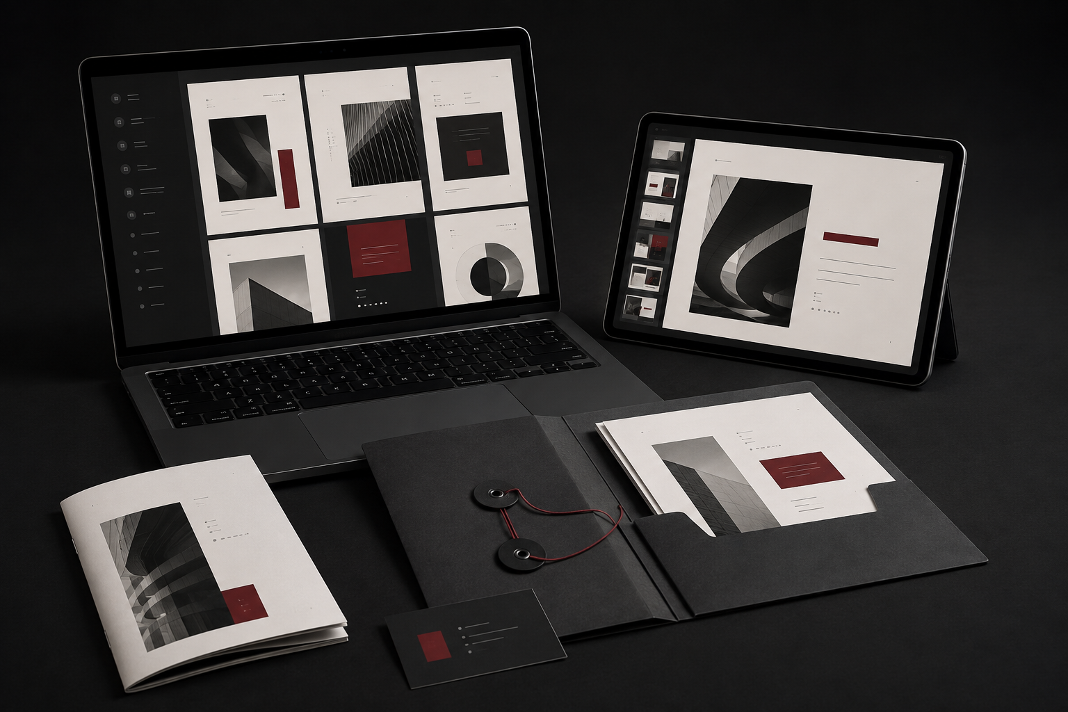A premium digital template delivery kit with organized editable files, setup guide and license materials